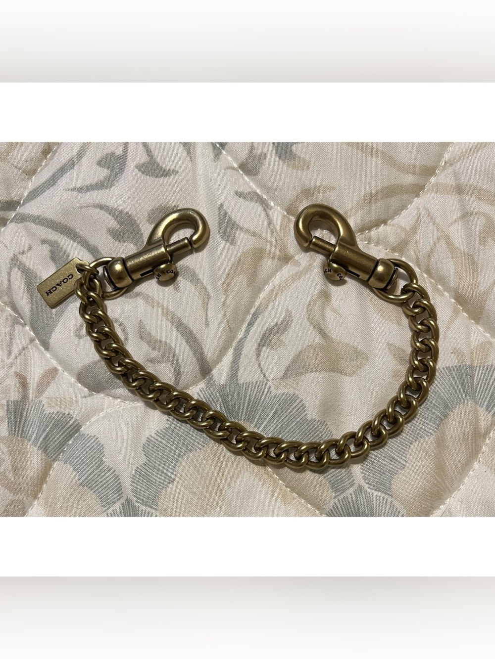 Coach DIY Short Brasstone Chain!